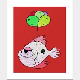 fling fish Posters and Art